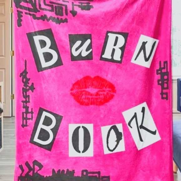 Other - Mean Girls Pink Burn Book 50” X 60” Fleece Blanket New